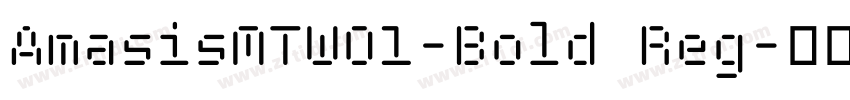 AmasisMTW01-Bold Reg字体转换